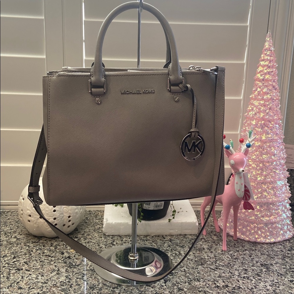 Michael Kors Sutton Saffiano Leather Satchel/Crossbody - Picture 11 of 17